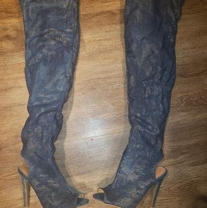 Charolette Russe Over the knee jean boots